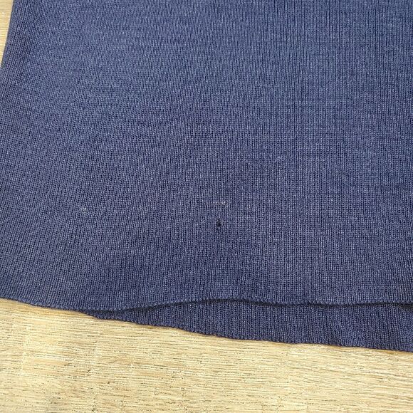 Rare Vintage 70s Goldworm Tussah Silk Knit Top Royal Blue Italy Luxury Designer - Picture 3 of 11